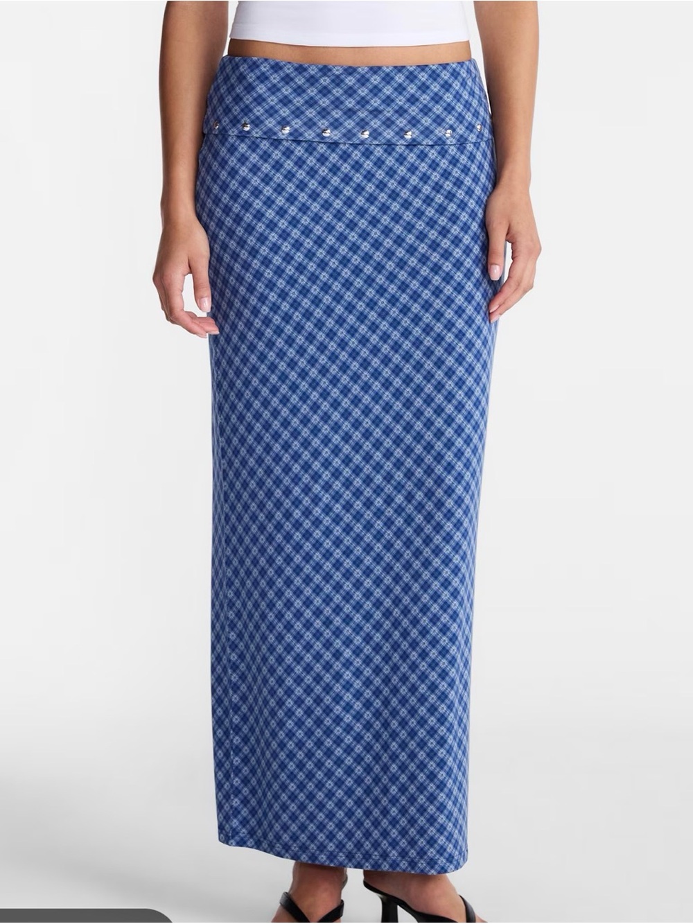 No boundaries blue maxi skirt size large